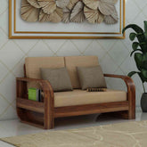 Denzaderb Solid Sheesham Wood 2 Seater Sofa (Natural Finish)